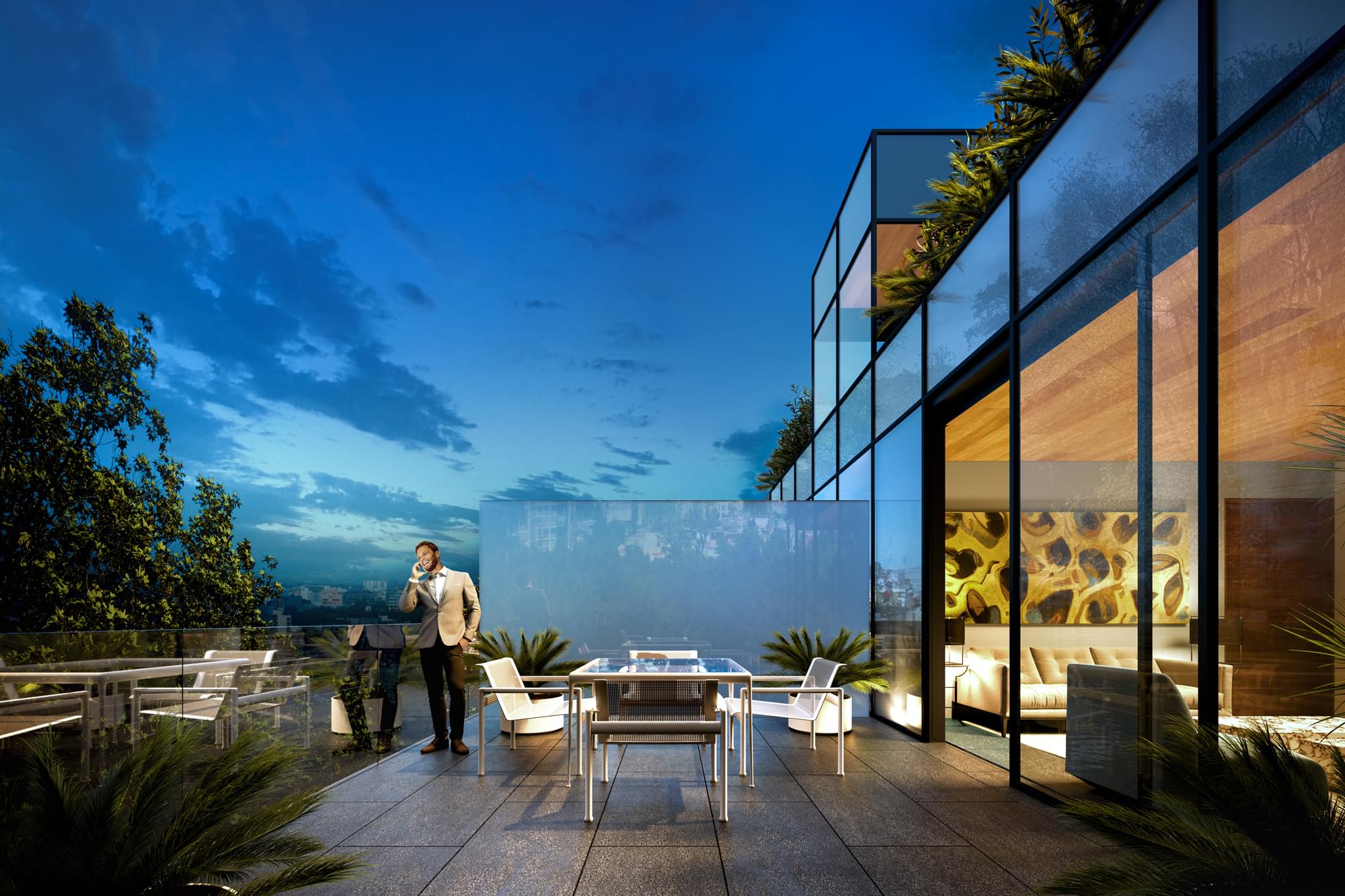 Roof Garden de noche